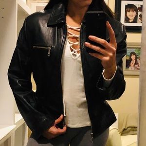 TANNERY WEST genuine ladies leather jacket